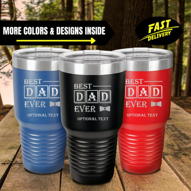 Best Dad Ever With Tie Tumbler